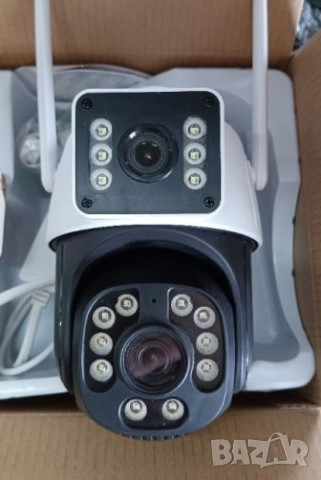 8MP Двойна Smart WiFi безжична IP камера ICSEE с нощно виждане, снимка 2 - IP камери - 52084676