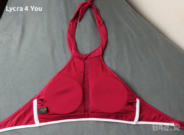 Нов бански комплект в бордо S размер, снимка 7 - Бански костюми - 41580461