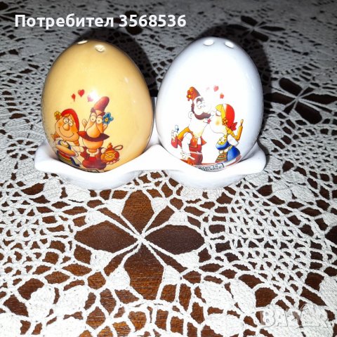 Солнички яйчица с подложка , снимка 1 - Аксесоари за кухня - 40107359