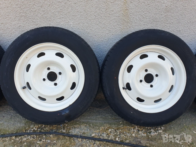 Джанти с гуми за Citroen 4x108 15“ прахово боядисани, снимка 9 - Гуми и джанти - 53669613