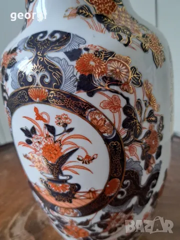 японска порцеланова ваза Imari   10/2, снимка 3 - Вази - 48904002