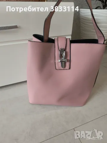 Дамска чанта цвят пепел от рози 