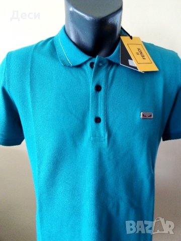Мъжка polo тениска FENDI с яка, снимка 1 - Тениски - 35842954