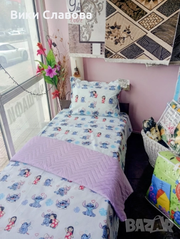 Детско Памучно спално бельо Стич,Спайдермен, Пепа пиг,Пес Патрул,Ана и Елза, снимка 16 - Спално бельо и завивки - 32697262