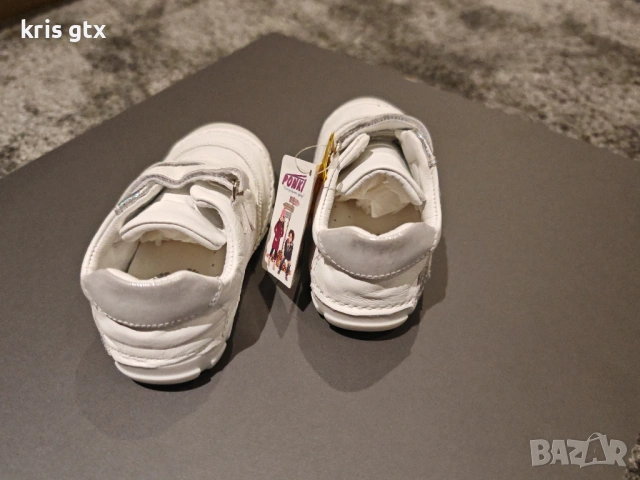 Бели кожени обувки PONKI № 24 – Barefoot Comfort Line нови, снимка 3 - Детски обувки - 53484855