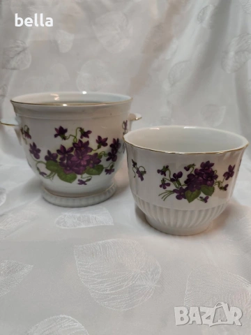 Комплект баварски кашпи Bareuther Waldsassen, снимка 5 - Други - 53836117