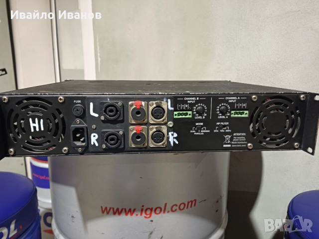 Продавам професионален усилвател,кросоувър и звукова карта, снимка 6 - Аудиосистеми - 49126653