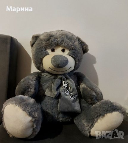 Сив мечок, снимка 1 - Плюшени играчки - 39078701