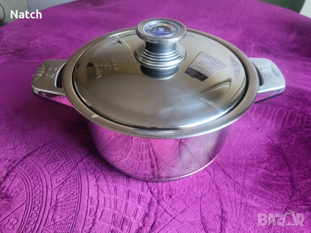 Комплект кухненски съдове за готвене и метало-керамични кухненски ножове , снимка 6 - Съдове за готвене - 52823437