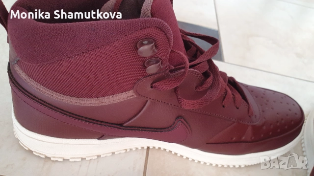 Мъжки зимни боти Nike цвят бордо, снимка 4 - Мъжки боти - 52576843