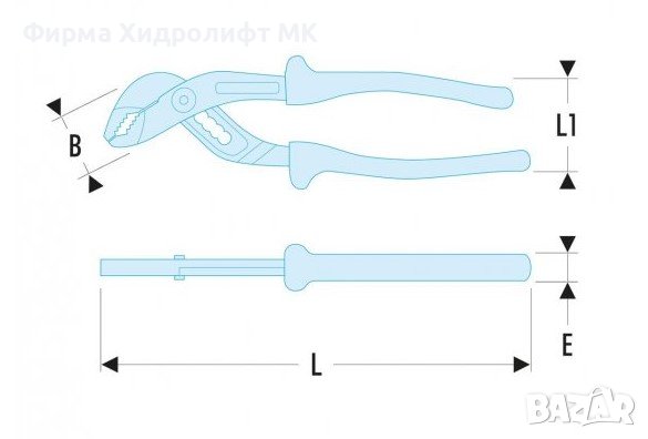 FACOM 180.VSE Клещи гарги високоволтови , снимка 2 - Клещи - 31349517