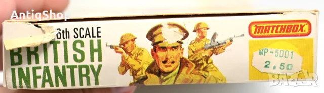 Винтидж фигурки Matchbox P-5001 British Infantry 1/76 – 50 британски войници, снимка 5 - Колекции - 55997923