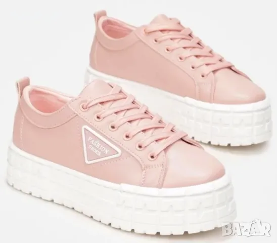Розови Спортни Обувки, снимка 2 - Кецове - 49612133