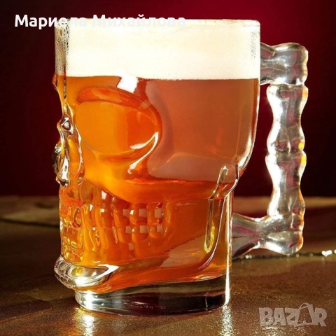 Уникална стъклена халба - 2бр. ПРОМОЦИЯ, снимка 13 - Чаши - 53192261