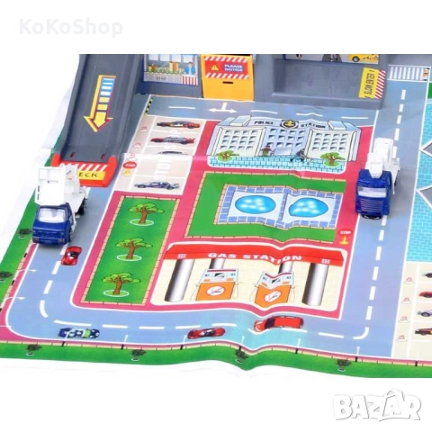 Детски комплект Летище със самолет,четири превозни средства, снимка 4 - Влакчета, самолети, хеликоптери - 52433916