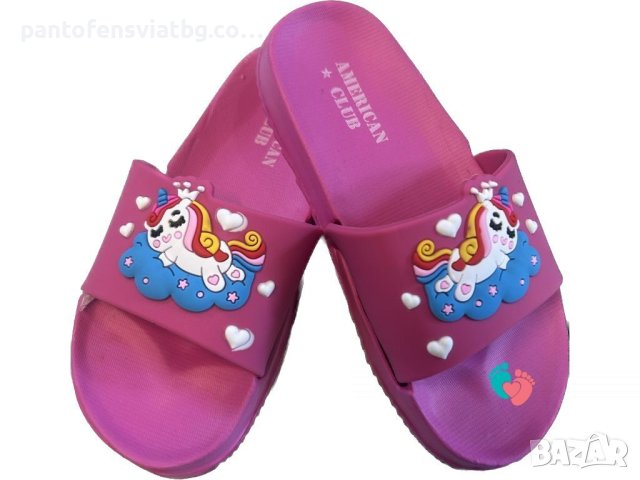 Детски чехли American club еднорог 25/29