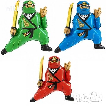 Нинджаго Ninjago цял ръст фолио фолиев балон хелий и въздух парти рожден ден