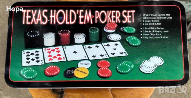 Покер комплект в метална кутия, снимка 8 - Други игри - 53844201