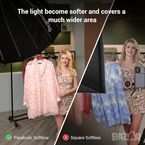 SmallRig RA-D85 Параболичен Софтбокс 85см с Bowens Mount, снимка 9 - Светкавици, студийно осветление - 53261806