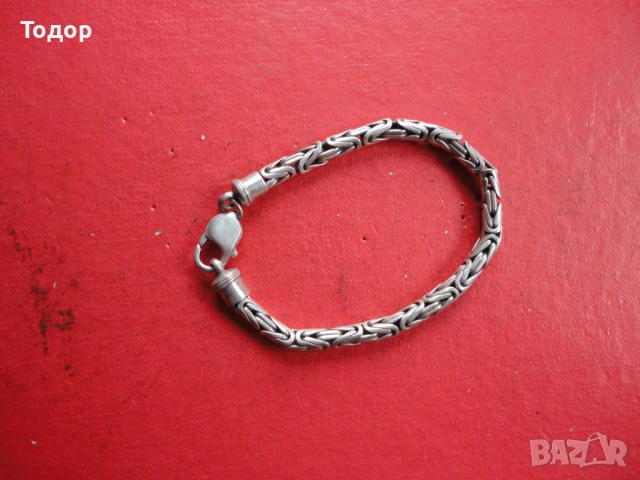 Невероятна сребърна гривна 2, снимка 2 - Гривни - 53060744