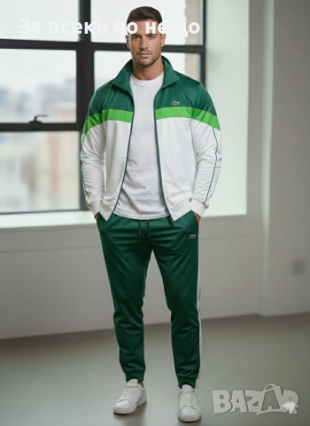 Lacoste Спортен Комплект🔝Мъжки Спортен Екип Лакост - Налични Различни Цветове Код Модерно16, снимка 5 - Спортни дрехи, екипи - 53463452
