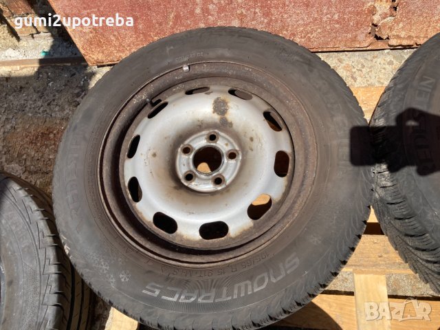 15 джанти 5х100 VW Golf4 Audi A3 195/65/15 Vredestein 2019г 7+мм, снимка 4 - Гуми и джанти - 41706727