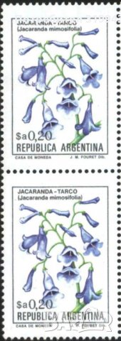 Чиста марка двойка  Цвете  1983  от Аржентина 