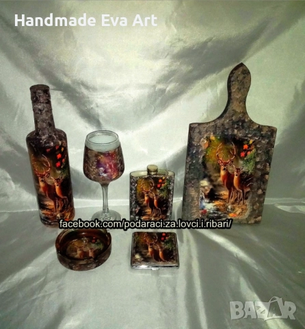 Подарък за ловец/ловджия- ръчно изработени с ловни мотиви/снимка/поздрав, снимка 3 - Декорация за дома - 52403110