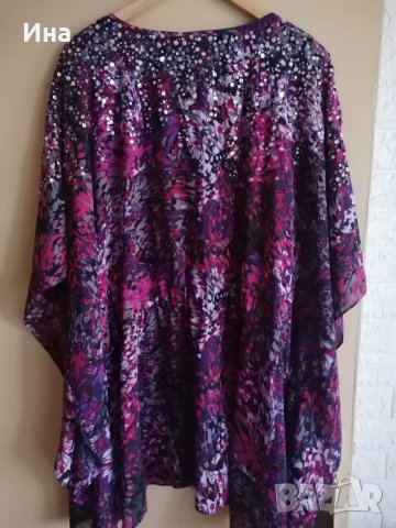 Блуза туника за едра жена, снимка 2 - Туники - 41472109