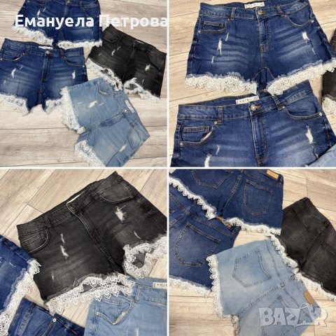 Дамски дънкови къси панталони с дантела / цветове / NEW YORKER, снимка 4 - Къси панталони и бермуди - 38978103