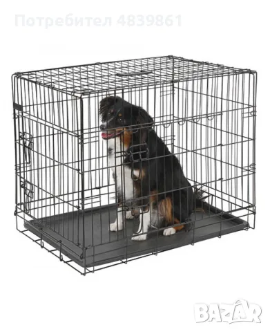 Клетка за куче XL - 107 x 68.5 x 77 cm - 14,5 кг