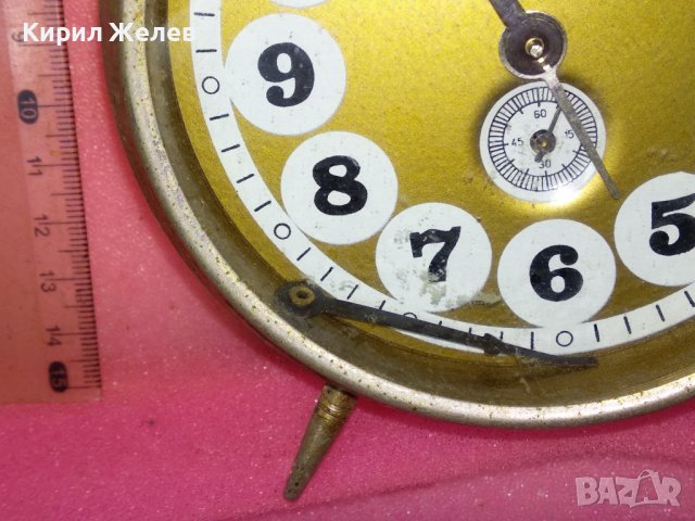 ARADORA MADE IN ROMANIA Стар РУМЪНСКИ КОЛЕКЦИОНЕРСКИ МЕХАНИЧЕН ВИНТИДЖ БУДИЛНИК АРАДОРА 43676, снимка 9 - Антикварни и старинни предмети - 44466016