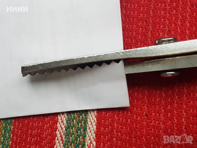 Ножица Зиг заг , снимка 4 - Антикварни и старинни предмети - 52582491