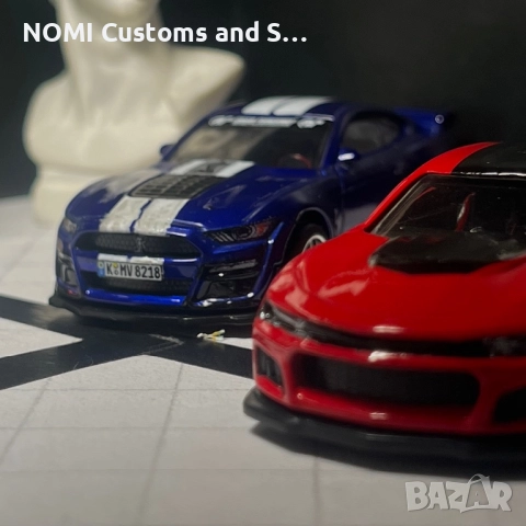 Hot Wheels Ford Mustang Shelby GT500&Camaro Zl1, снимка 5 - Коли, камиони, мотори, писти - 52830225