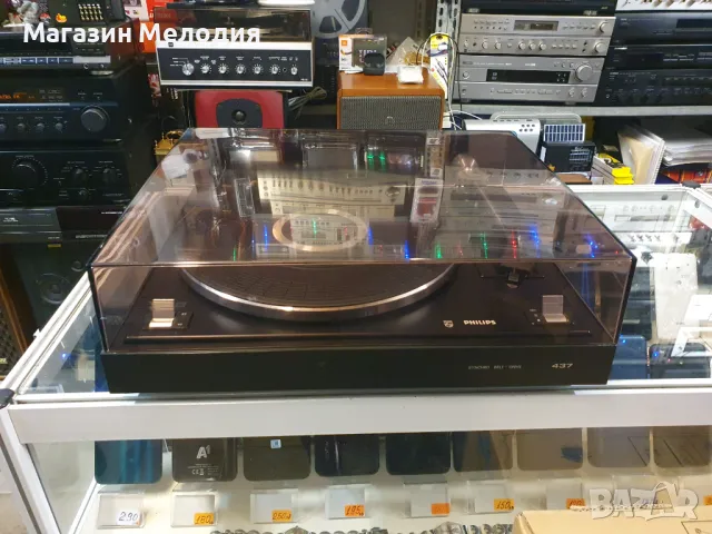 💽📻📀🎶 Грамофон Philips 437 В отлично техническо и визуално състояние., снимка 9 - Грамофони - 48940466
