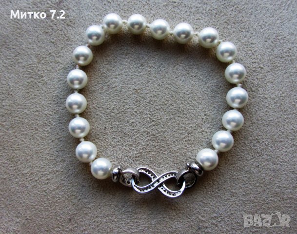 дамска сребърна гривна - 10, снимка 6 - Гривни - 39351118