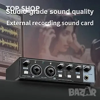 аудио интерфейс за запис на музика, XLR интерфейс, снимка 2 - Слушалки и портативни колонки - 48762283