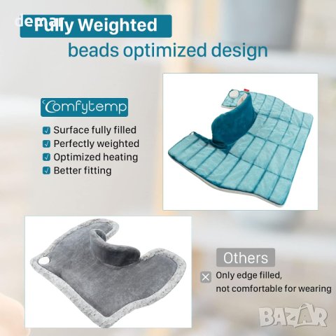 Отопляема обвивка за врата и раменете Comfytemp, с 9 нива на нагряване, снимка 2 - Друга електроника - 44323853
