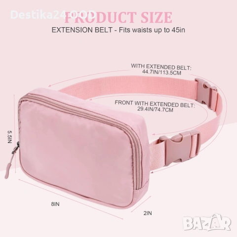 Спортна чантичка за кръста / през рамо – водоустойчива, компактна, снимка 2 - Чанти - 53727297