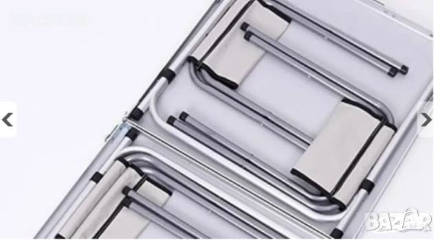 Нови Компект Сгъваема Маса и 4 Стола Malatec от алуминии ULTRA от вносител , снимка 4 - Къмпинг мебели - 50481150