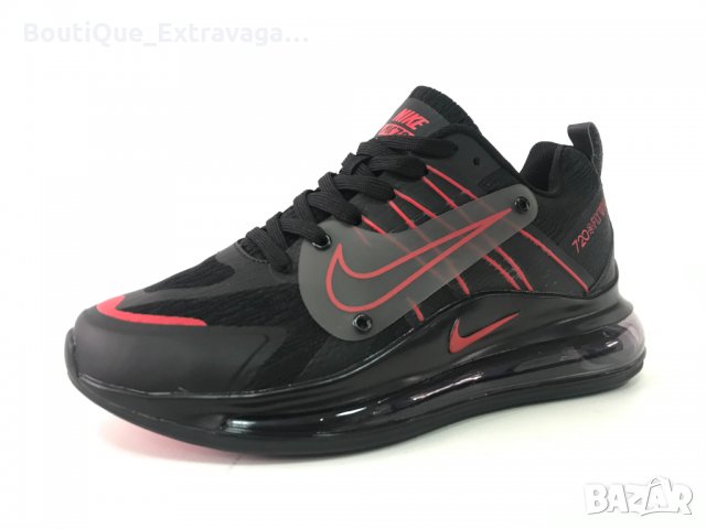Мъжки маратонки Nike Air Max 720 Flywire Black/Red !!!, снимка 1 - Маратонки - 34183130