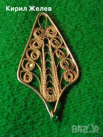 СТАРО ГРАДСКО БИЖУ ПЕНДАНТ СРЕБЪРНА ФИЛИГРАННА ВИСУЛКА МЕДАЛЬОН ВИСОКА ПРОБА СРЕБРО 8282, снимка 2 - Антикварни и старинни предмети - 30330906