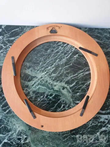 11бр Van Hygan & Smythe луксозна английска кръгла дървена рамка за декоративна порцеланова чиния, снимка 11 - Колекции - 47173394