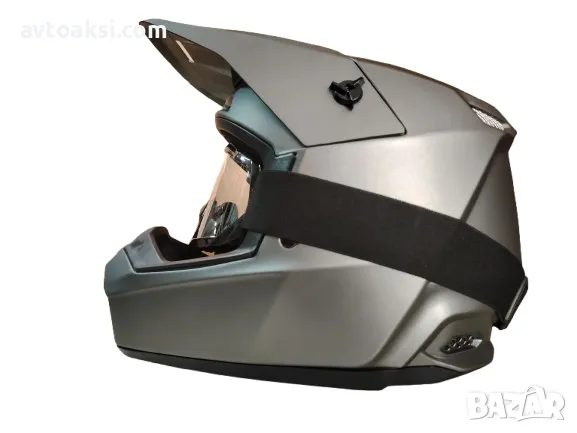 Каска Крос Мотор/Скутер/Бъги/Вело/АТВ три цвята с Очила, снимка 16 - Аксесоари и консумативи - 50409142