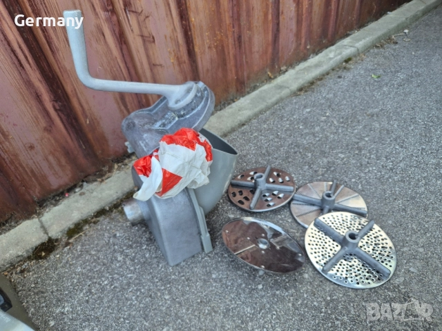 Krefft немска професионална месомелачка зеленчукорезачка кутер, снимка 7 - Други машини и части - 51435163