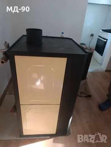 Продавам печка тип камина с водна риза Прити, 17 кw, снимка 3 - Камини - 56294745