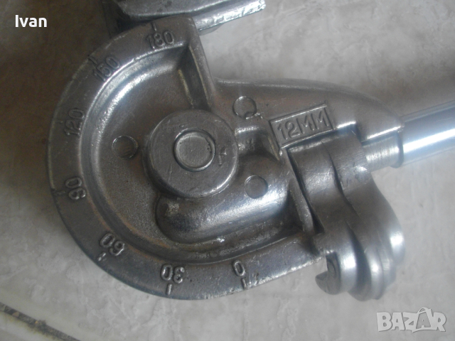 Нов Немски Ръчен Тръбогиб 12мм-Уред Огъване Меки/Полутвърди Тръби до ф12мм-0-180 Градуса/Радиус 30мм, снимка 7 - Други инструменти - 44819737