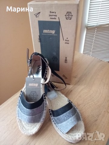 Дамски сандали - тип ЕСПАДРИЛИ - НОВИ, снимка 3 - Сандали - 41270853