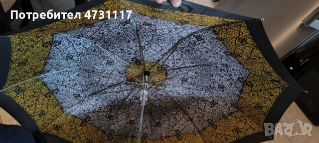 Чадър Knirps употребяван с красив десен, сгъваем 50 см , снимка 2 - Други - 53478419