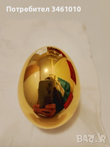 Позлатено, с 24 карата злато, яйце, снимка 2 - Други - 52331570